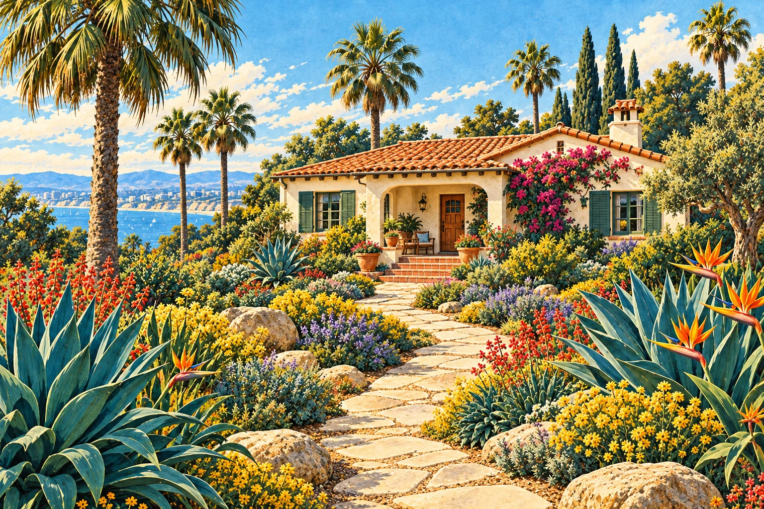 Illustrated San Diego home and garden